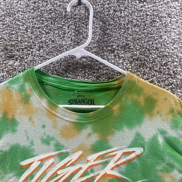 Clemson Tigers Shirt Mens Extra Large Green Tie Dye Stranger Things Tiger Pride - Picture 3 of 12